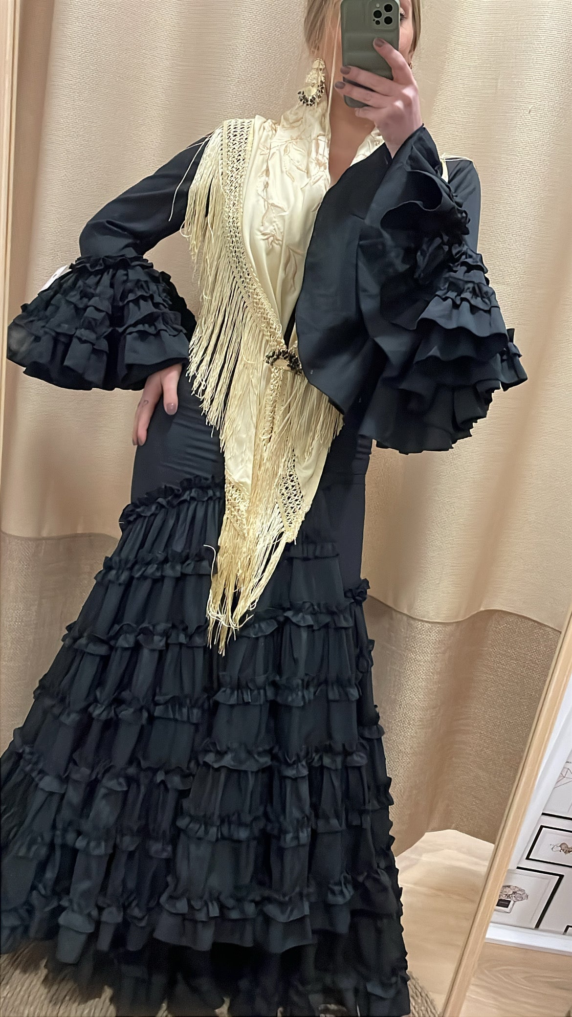 TRAJE FLAMENCA LISO