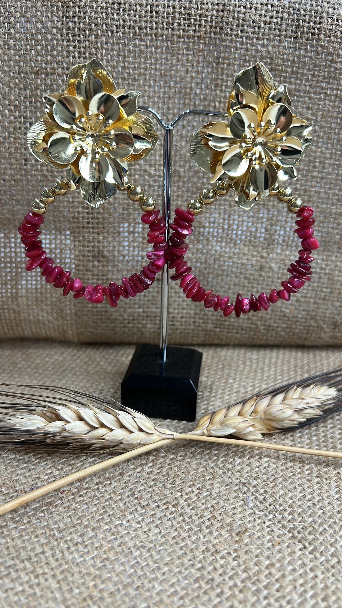 Pendiente flamenca aros