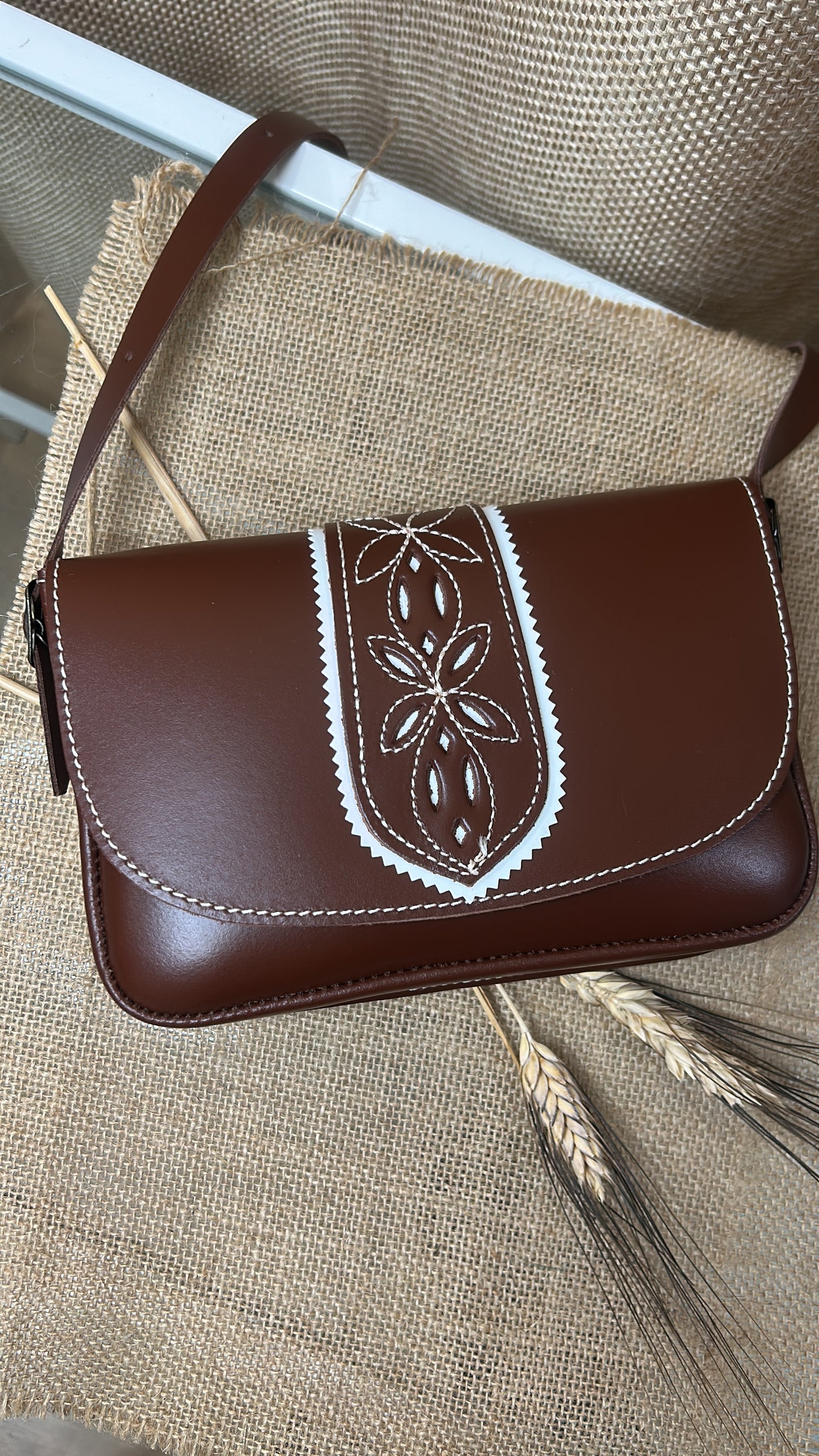 Bolso rociero piel