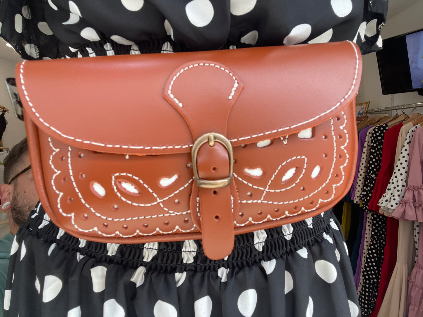 BANDOLERA PIEL ROCIO