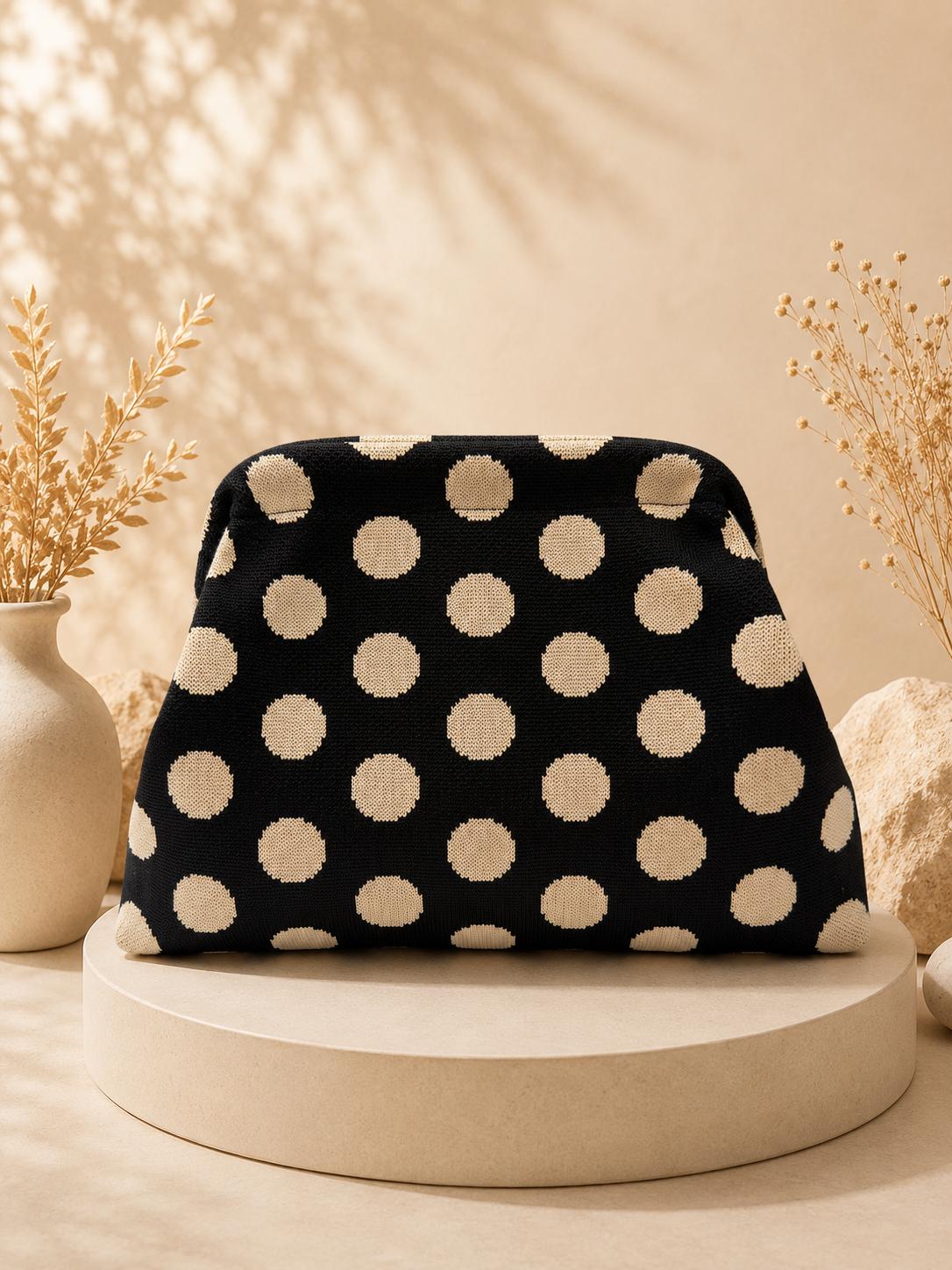 BOLSO BOCA DE PEZ LUNARES