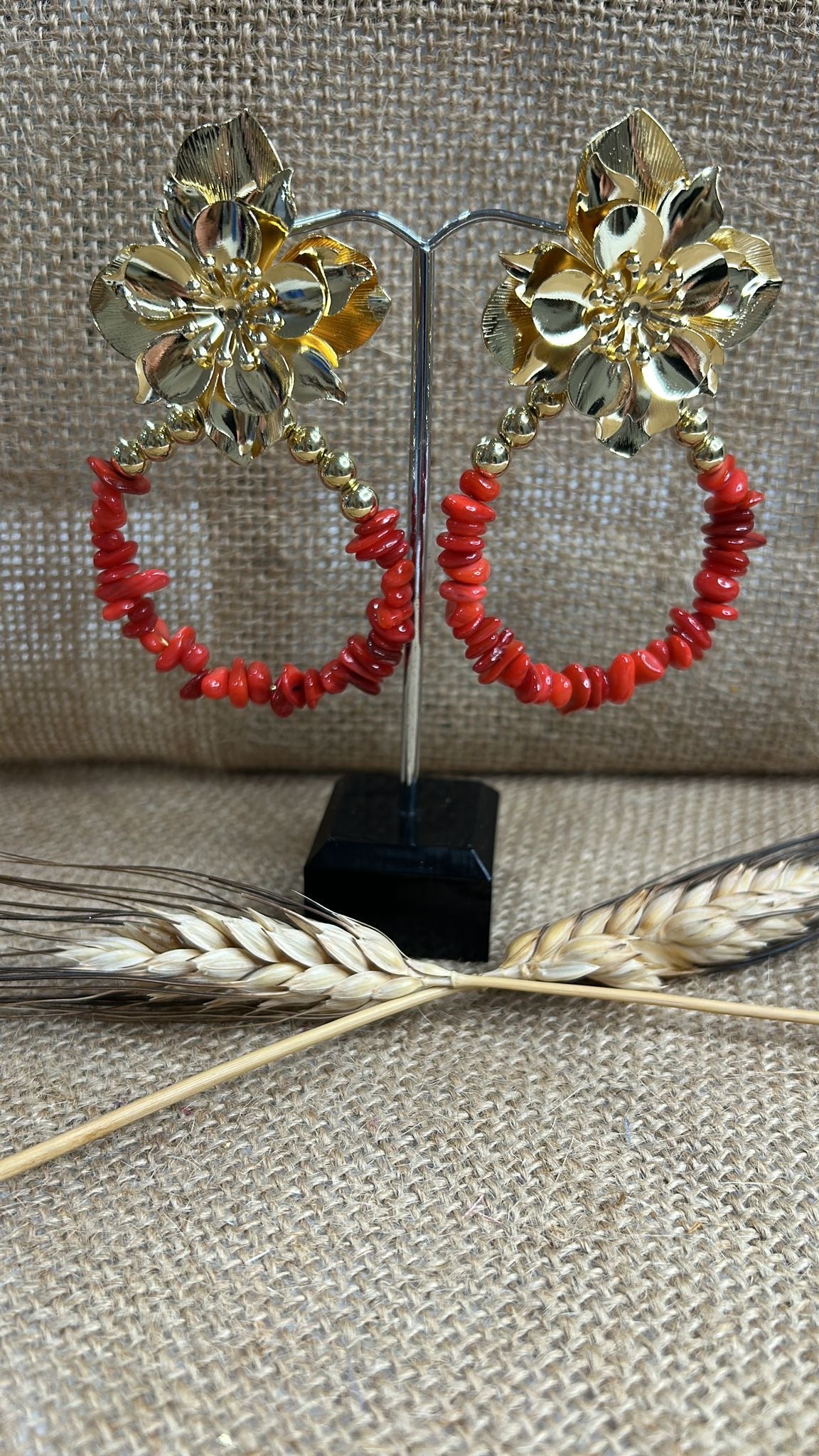 Pendiente flamenca aros