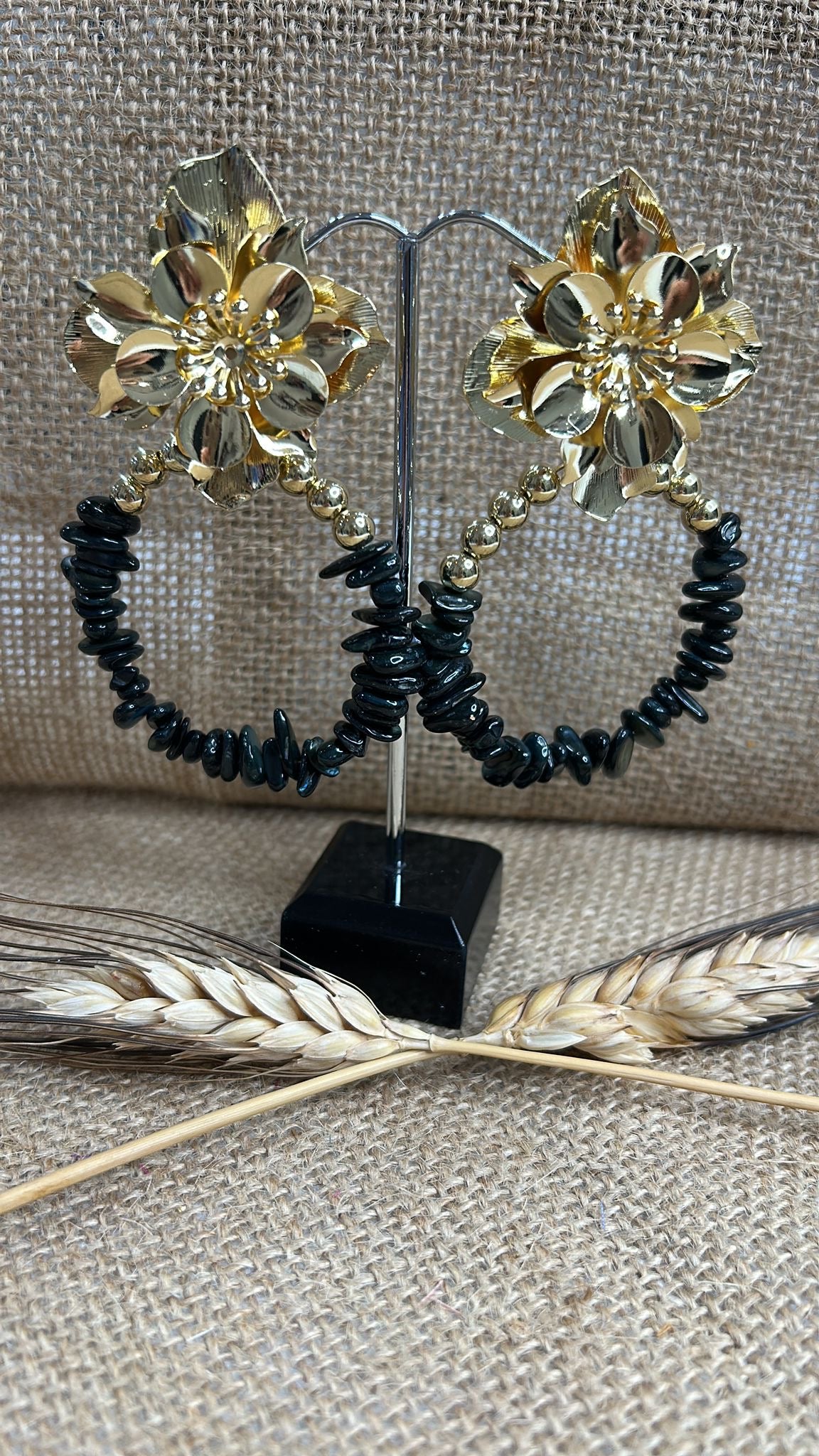 Pendiente flamenca aros