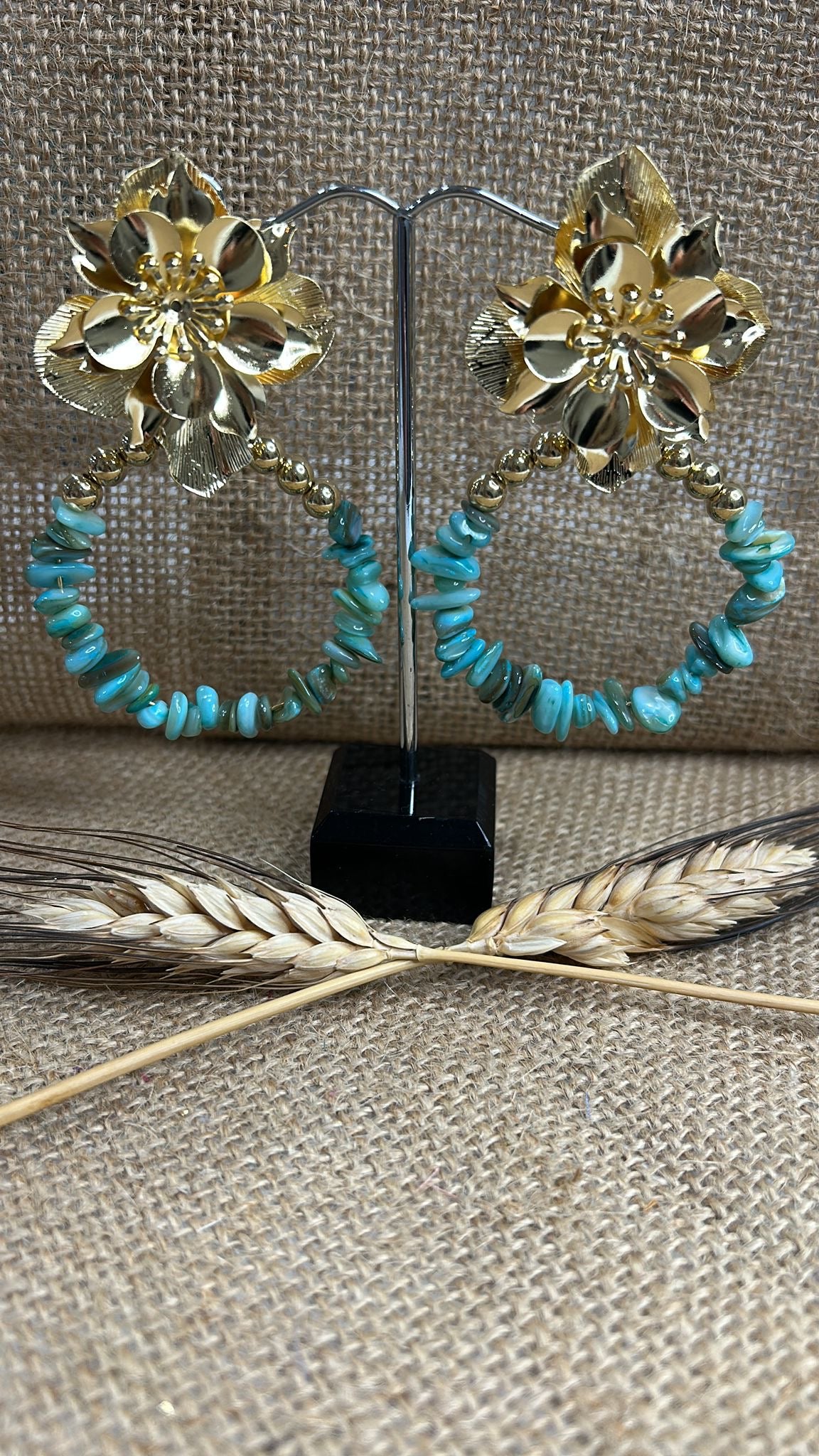 Pendiente flamenca aros