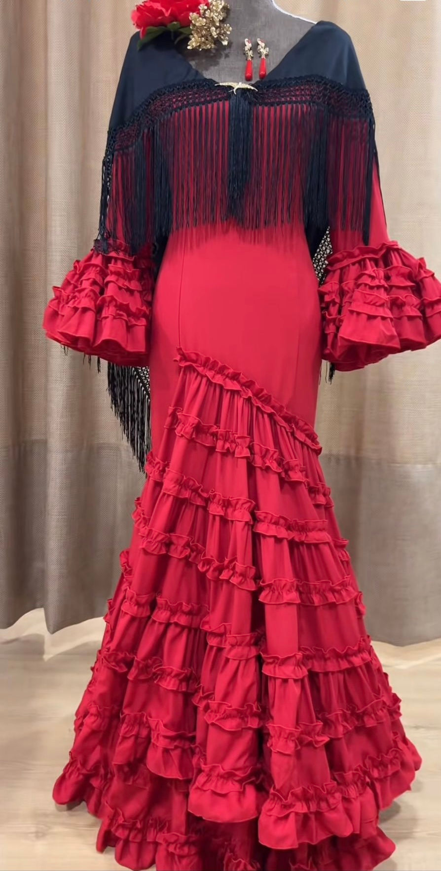 TRAJE FLAMENCA LISO