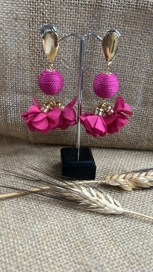 Pendientes flamenca farolillos