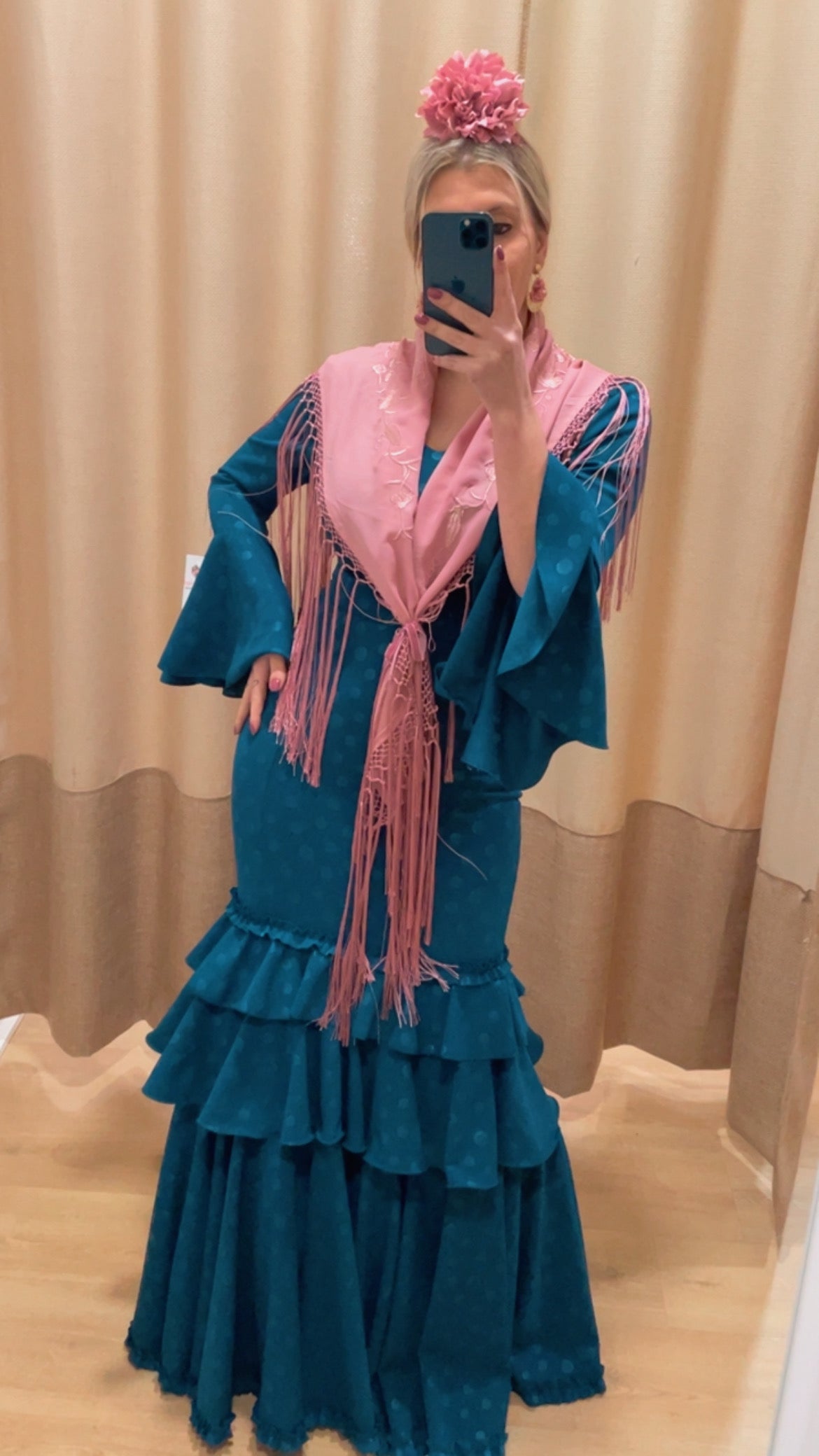 Traje flamenca lunares