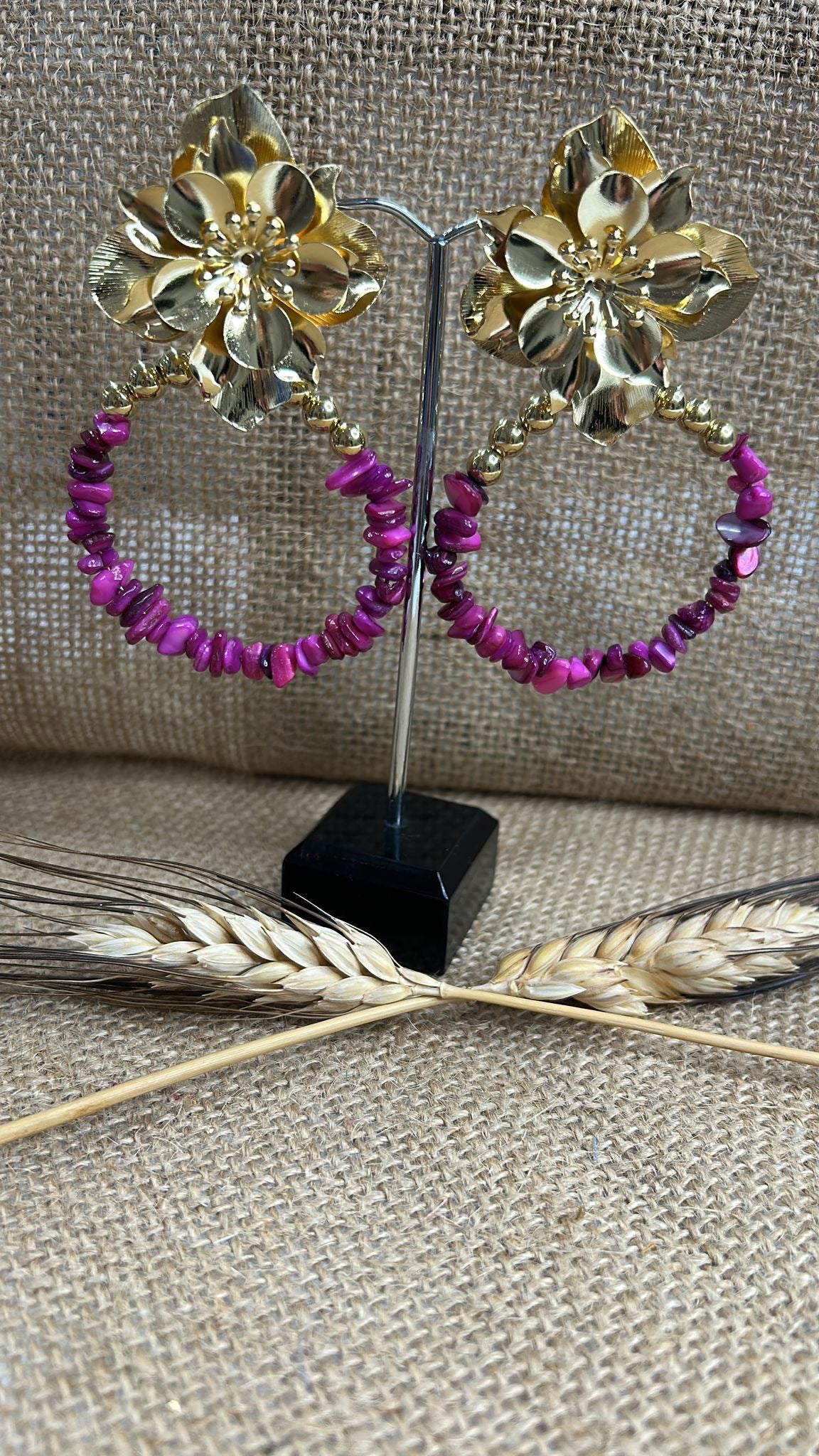 Pendiente flamenca aros