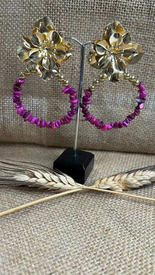 Pendiente flamenca aros