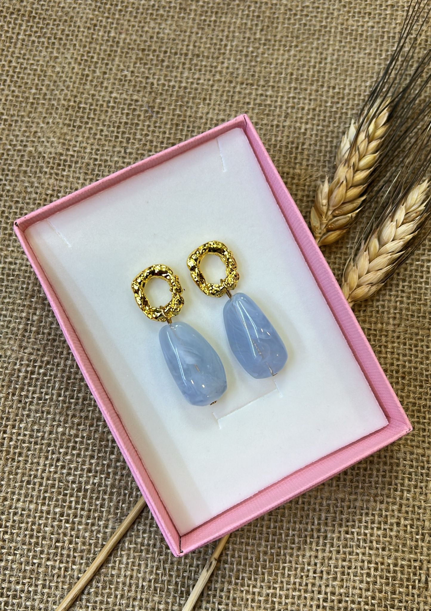 Pendientes flamenca piedra