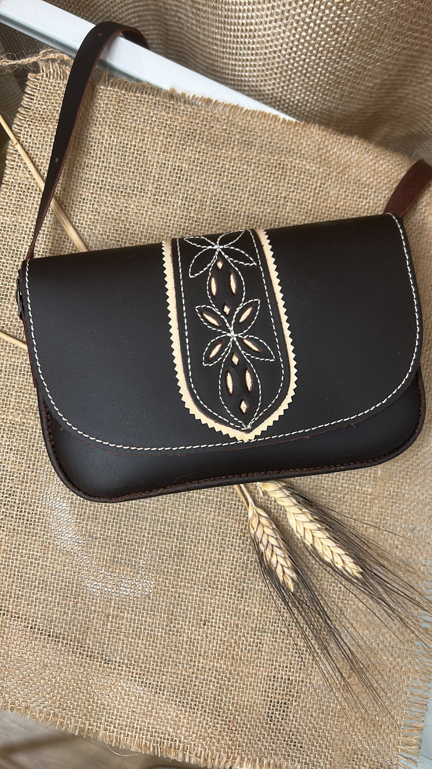 Bolso rociero piel