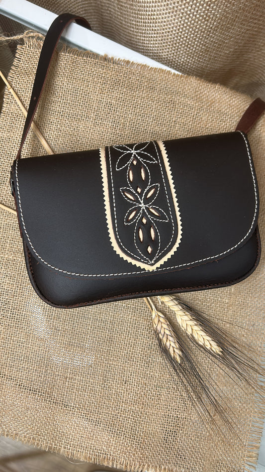Bolso rociero piel