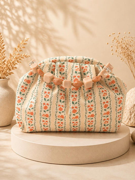 BOLSO BOCA DE PEZ  PIEDRA