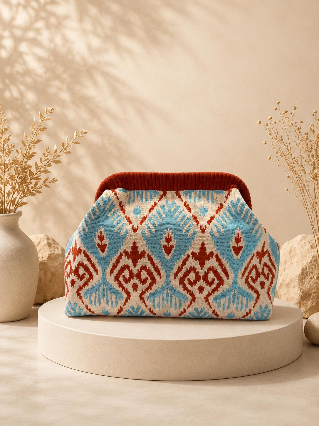 BOLSO BOCA DE PEZ ESTAMPADO