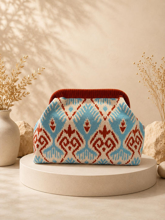 BOLSO BOCA DE PEZ ESTAMPADO