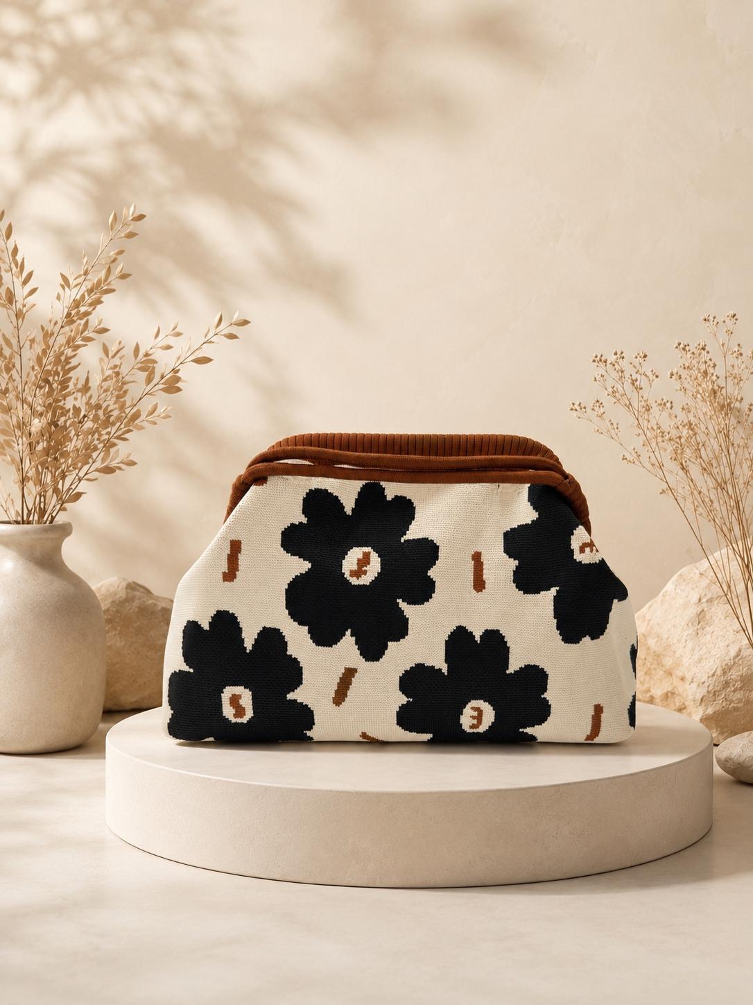 BOLSO BOCA DE PEZ ESTAMPADO
